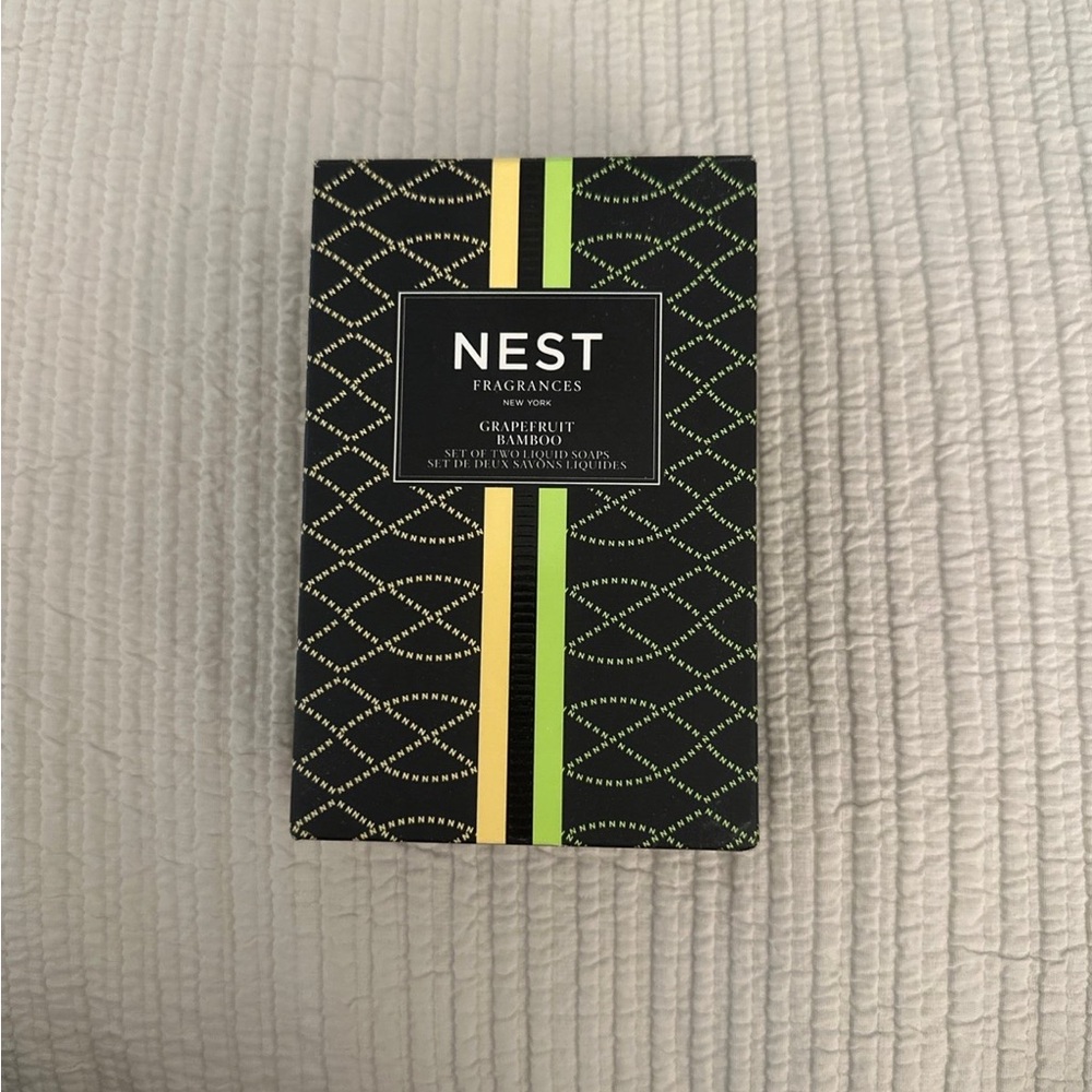 NEST Fragrances Liquid Soap Gift Set Grapefruit & Bamboo NEW in Box 5 oz each